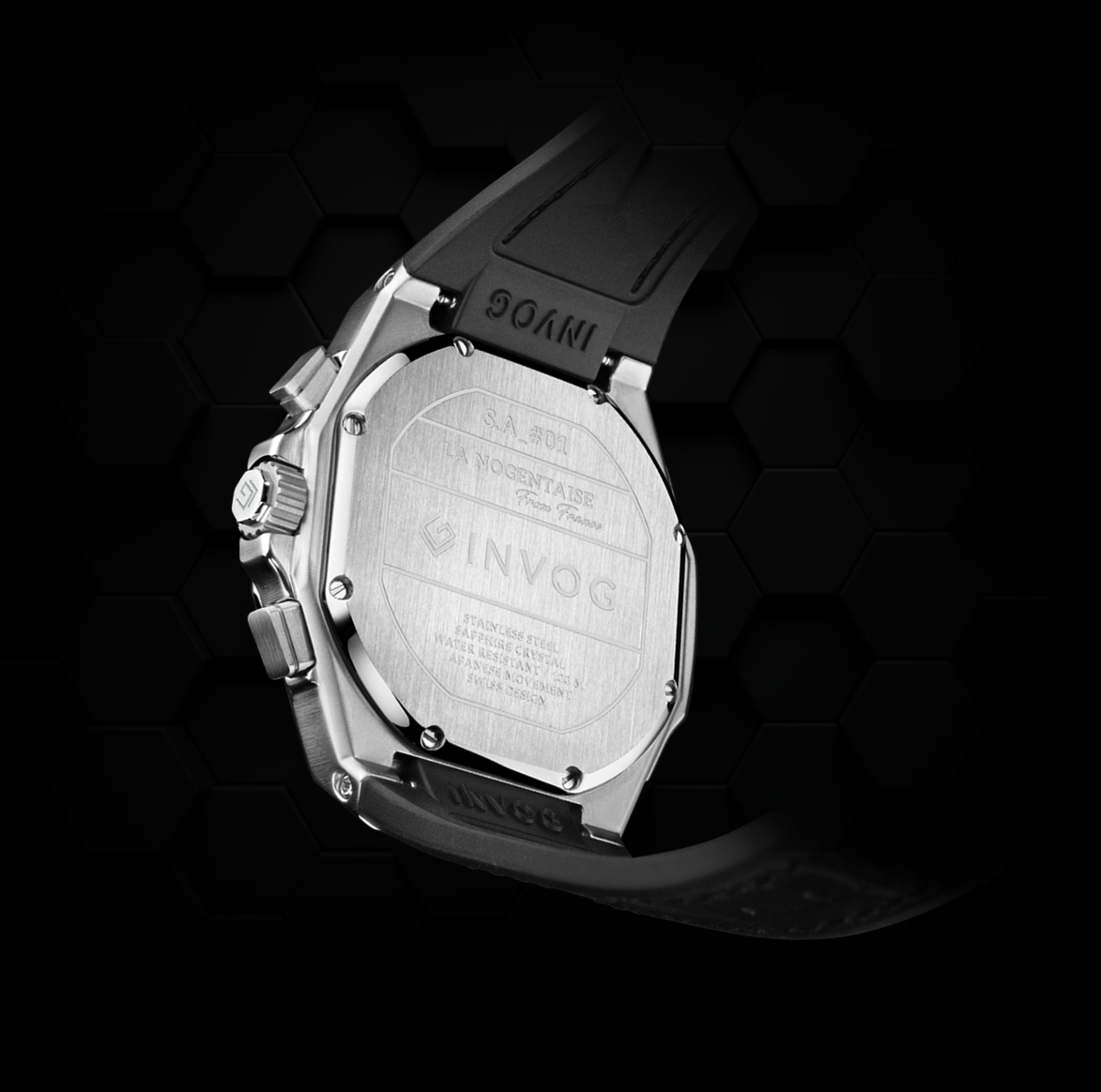Two-Tone silver & black