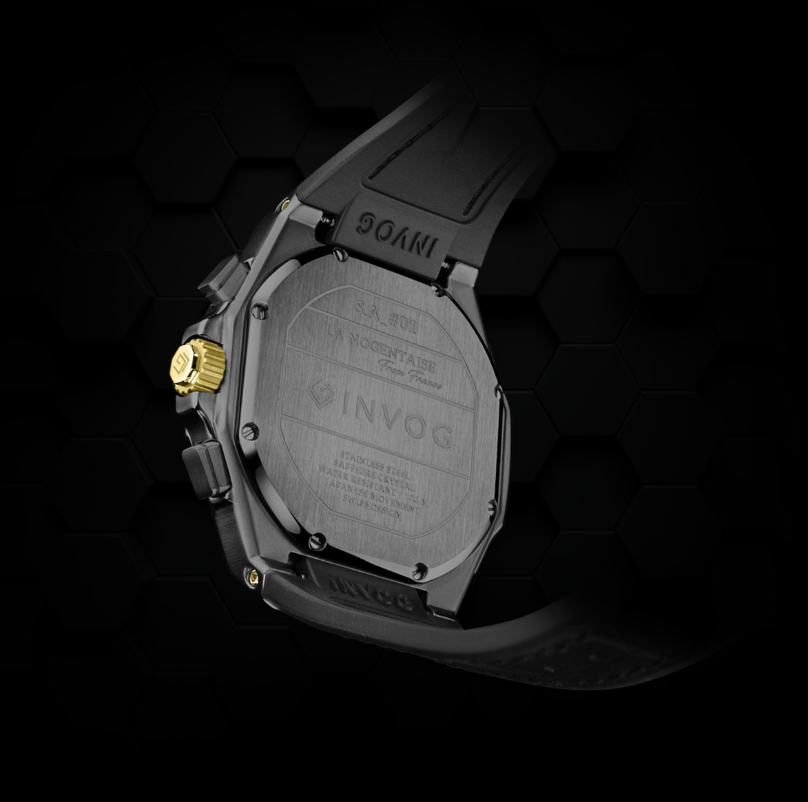 All Black yellow gold & black