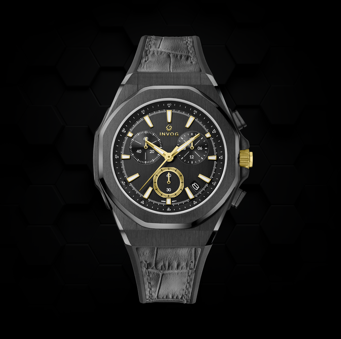 All Black yellow gold & black