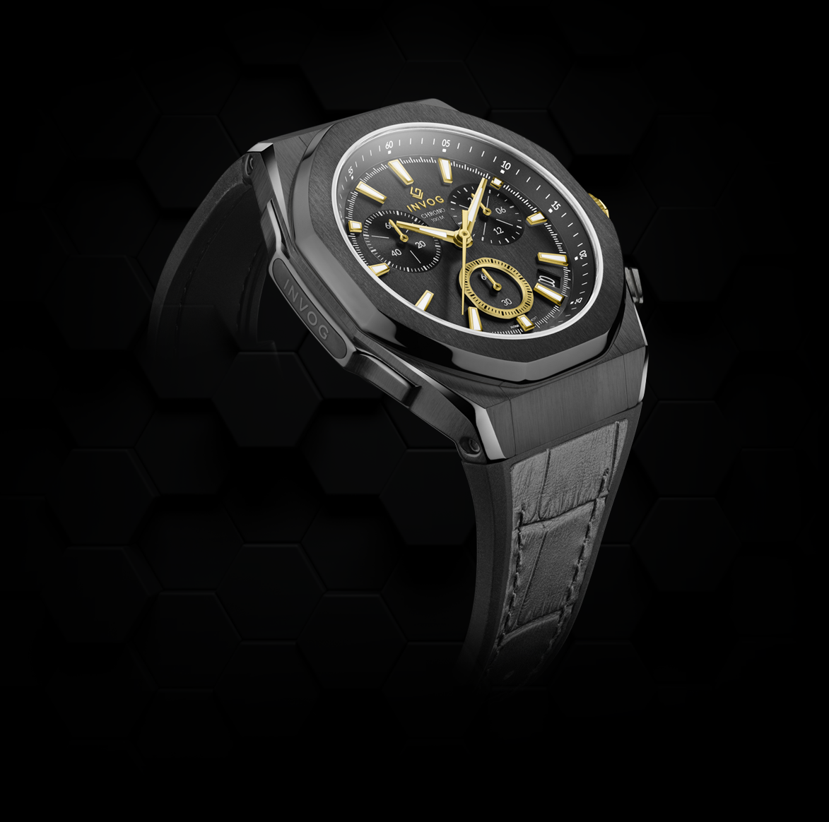 All Black yellow gold & black